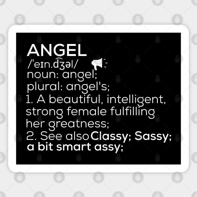 Angel Name Angel Definition Angel Female Name Angel Meaning Magnet by TeeLogic